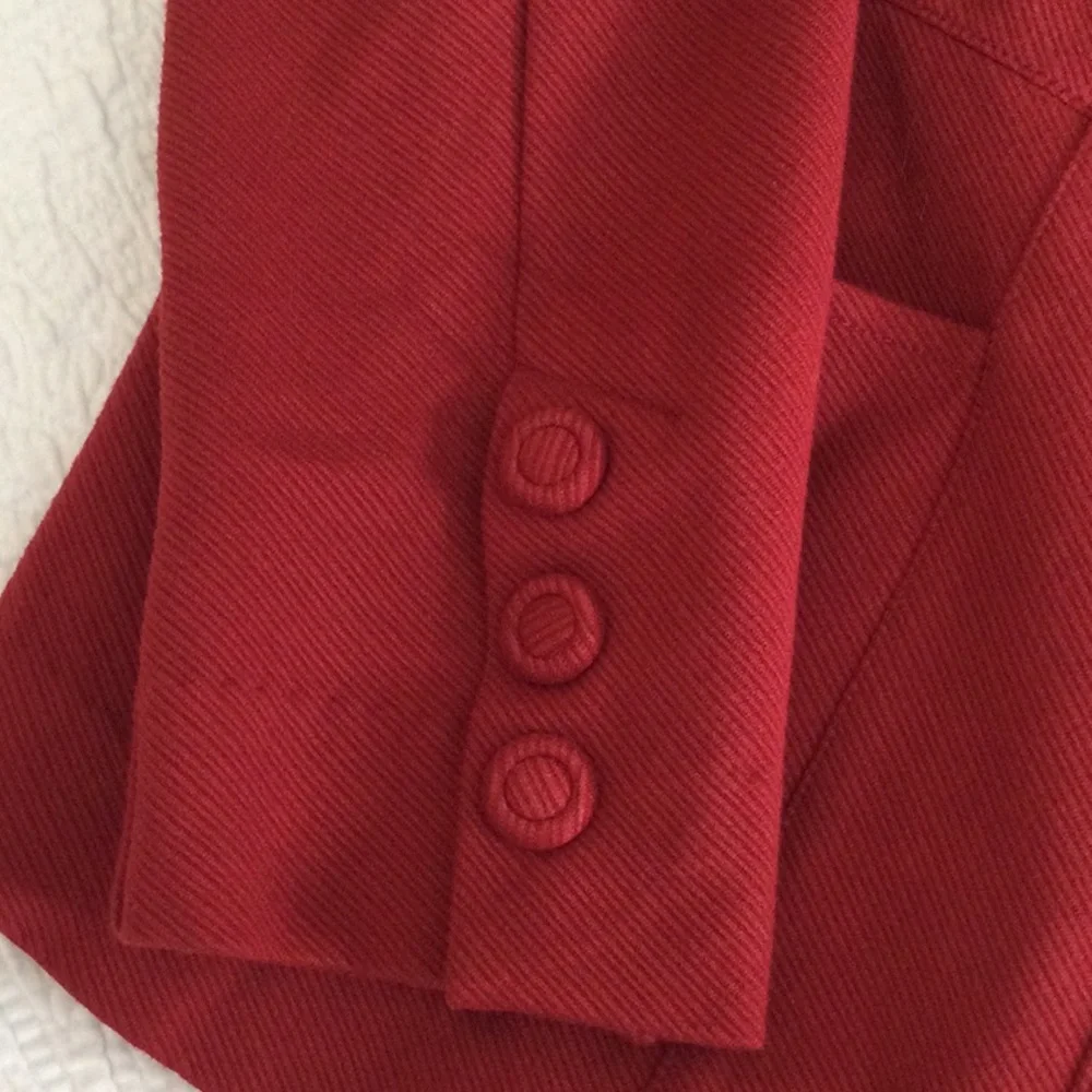 Red/Rust Button-Up Blazer - Picture 6 of 9